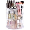 Cq acrylic 360 Degree Rotating Makeup Organizer for Bathroom,4 Tier