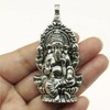 AiO Japan Zazen Ganesha Necklace, Silver Chain, Elephant, Accessory, Amulet,