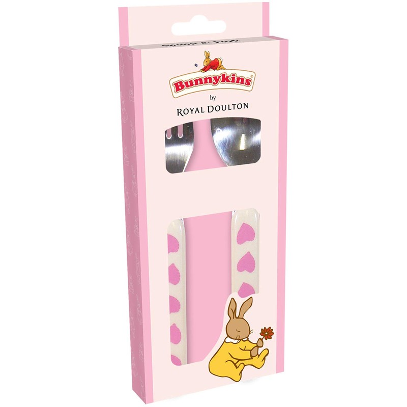 Bunnykins TTAT/B08C Spoon and Fork, Sweethearts Design