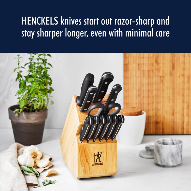 HENCKELS Solution Razor-Sharp 4-inch Compact Chef Knife, German Engineered Informed