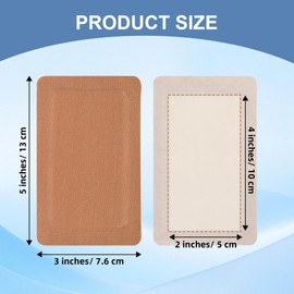 45 Pcs Extra Large Bandages Bulk 5 x 3 inches Big Size Flexible Adhesive Wound Care Protection Huge Fabric Bandages with Non Stick Pad Latex Free for Care and Protect Wounds