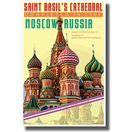 PosterEnvy St. Basil's Cathedral - Infographic - Classroom History Landmark Poster