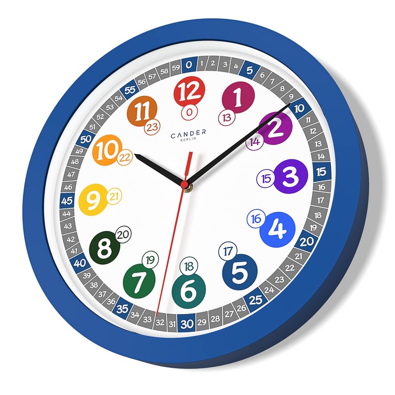 Cander Berlin MNU 1030 J Children's Wall Clock Silent 30.5