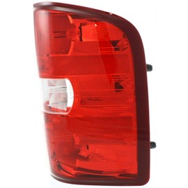 BURANIFUSION Tail Light Assembly Rear Left Driver Right Passenger Side Red Clear for Chevy for Silverado 1500 07-13 for Silverado 2500HD/3500HD 07-10,for GMC for Sierra 3500HD 07-10 12-14 WEF1227