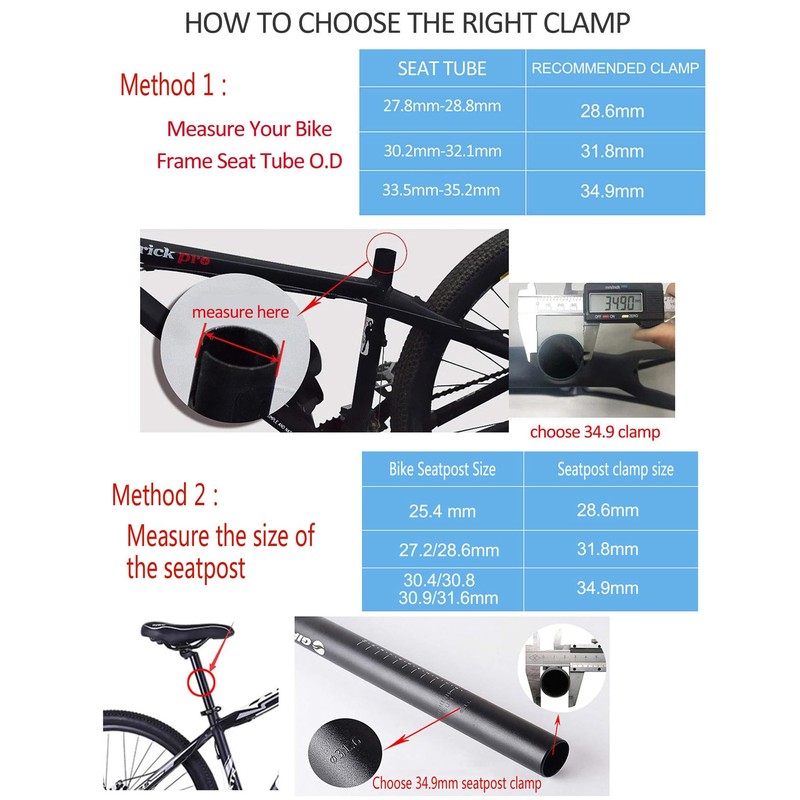 PLATT Bike Seat Post Clamp Aluminium Alloy Seatpost Collar Fit