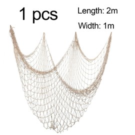DIAONIAN 100 x 200 cm Fishing Net Decoration, Large Decorative Sea Net Decoration, Decorative Fishing Net, Fishing Net Decoration, Outdoor, for Background Walls, Weddings, Parties and Photo Shooting