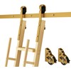 DIYHD 6.6FT Sliding Library Ladder Hardware Kit, Rolling Track System