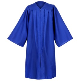 Erligo Unisex Matte Choir Robes for Church Adults, Graduation Gown Only for High School and Bachelor (63, Royal Blue)