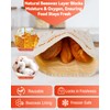 Beeswax Bread Bags Reusable for Homemade Sourdough - Large Cotton