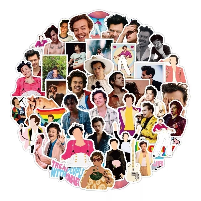 Harry Styles 50 Calcomanias Stickers Pvc One Direction Pop