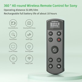 Wireless Shutter Release for Sony, Rechargeable Camera Remote Control Compatible with A7C,A7III,ZV-1,ZV-E10,ZV-1 II,A6100,A6400,A6700,A7IV,RX100 VII,A9,A9 II,DSC-RX0 II,DSC-RX100 VII,Replace RMT-P1BT