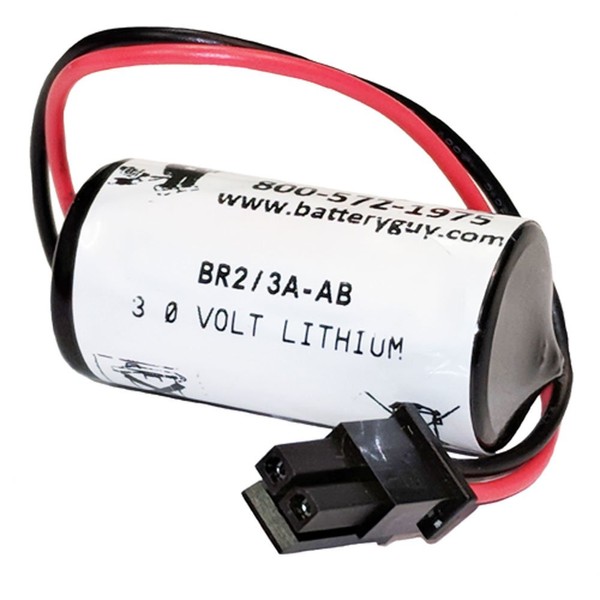 BatteryGuy BR2/3A-AB Replacement 3.0V 1200mAh Lithium PLC Battery
