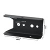 2x4 Galvanized Black Fence Brackets for Wood, Carbon Steel Fence