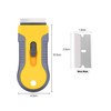 Cleaning Razor Scraper for Glass with 15 pcs Extra Blades,