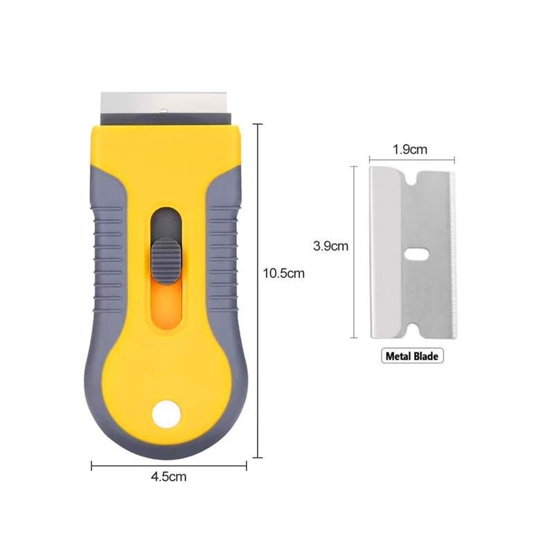 Cleaning Razor Scraper for Glass with 15 pcs Extra Blades,