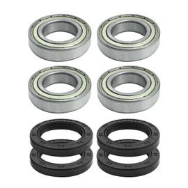 DUZFOREI Front Wheel Bearing and Seal Kit 4 Pcs with Seal Replacement for Yamaha Grizzly 350 450 Kodiak 400 450 Big Bear 2WD 4WD Bruin 350 Replace #93306-006Y2-00