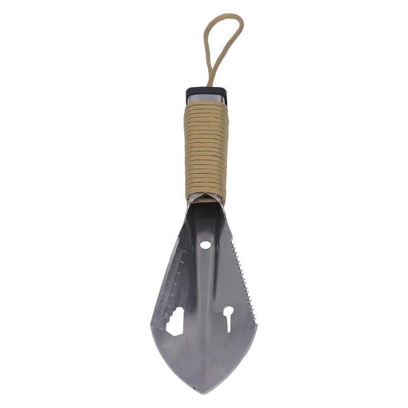 Survival Digging Trowel Stainless Steel Anti Slip Handle Multifunctional Detecting