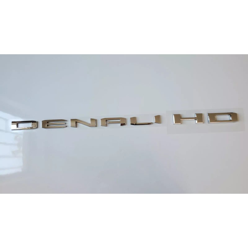 GMC 2PCS SET Chrome Door DENALI HD Emblems Letters GMC