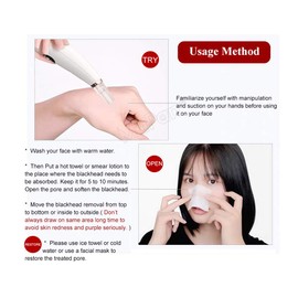QT S Blackhead Removal Suction Diamond Advanced Pore Vacuum Device Comedo Eliminator, Acne Extractor, Pimple Remover, Facial Pore Cleanser - Anti Aging and Rechargeable Portable