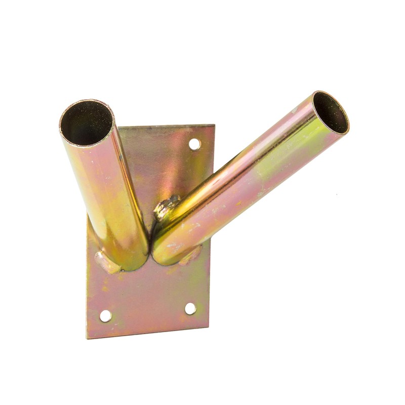 ADGO Flag Holder Screw-On Flag Pole Handle Wall Mount Hot-Dip