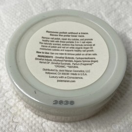 JOSIE MARAN BEAR NAKED NAIL WIPES 20  POLISH REMOVER Pads ARGAN OIL Travel Tub