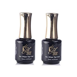 IGEL Impeccable Gel Soak Off No Cleanse Top Coat 0.5 oz (2 Packs)