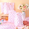 Cholemy 100 Pcs Pink Polka Dot Gift Bags with Handles