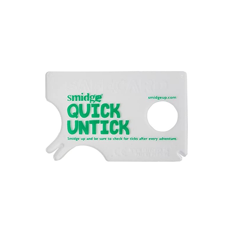Smidge Unisex's Tick Removing Card, Green, one size
