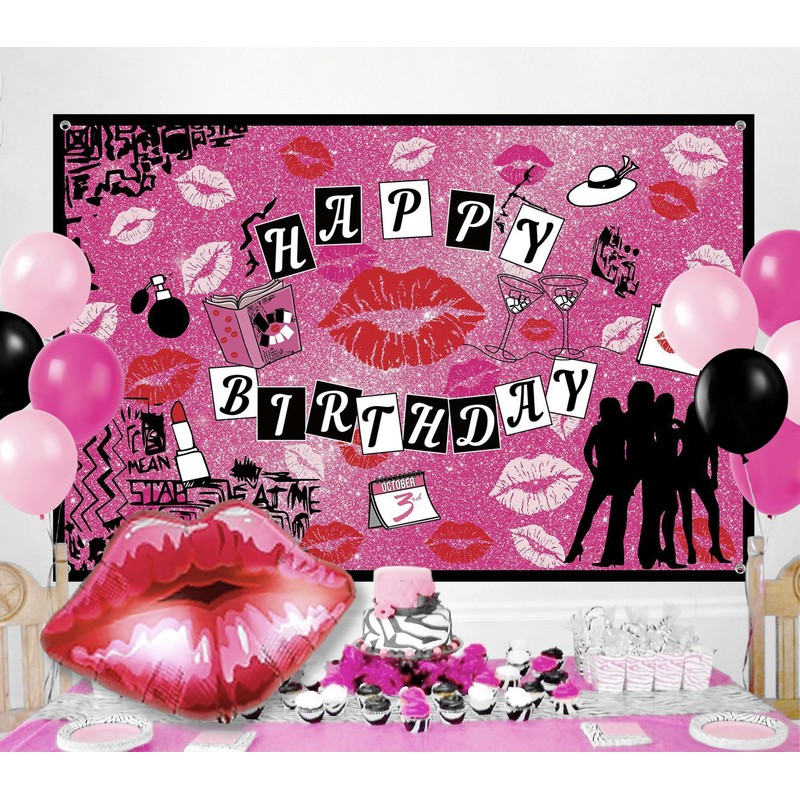 LaVenty Mean Girl Birthday Decoration Mean Girl Birthday Banner