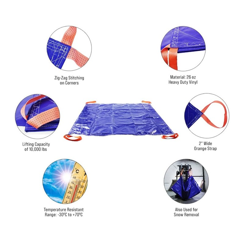 Mytee Products Snow Removal Tarps Snow Tarp Demo 8' x