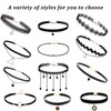 Choker Necklace for Women 13 Pieces Black Choker Necklace Set