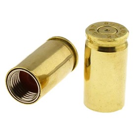 Screws4Bikes 2 x valve caps, cartridge sleeve, 9 mm, brass, universal for car, motorcycle, moped, truck