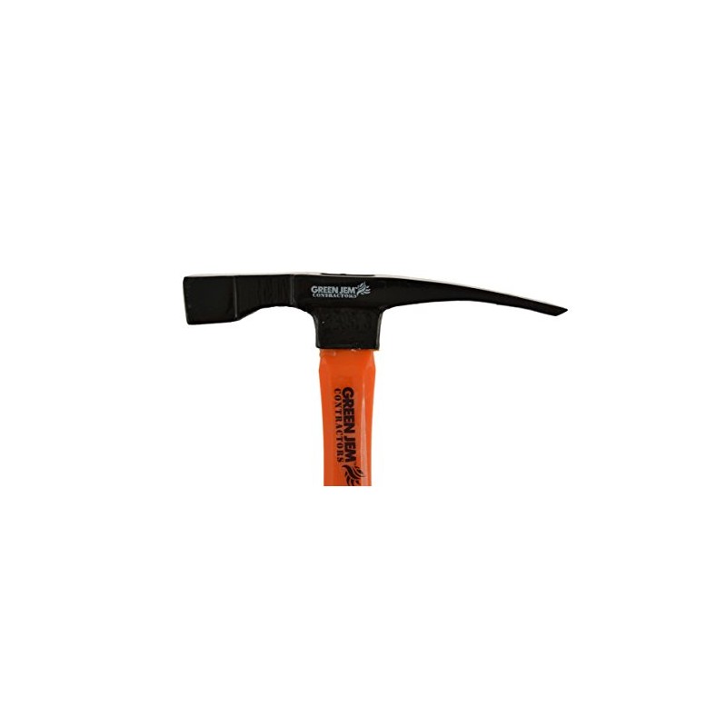 Green Jem HTFGBH Brick Hammer, Black/Orange