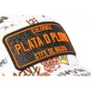 Plata o Plomo Cap White and Orange Rhinestone Streetwear Power