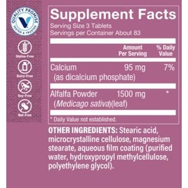 The Vitamin Shoppe Alfalfa 500 MG - Natural Green Food Supplement, Nature's Superfood - Antioxidant Green Superfood (250 Tablets)
