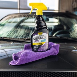 Invisible Glass 92183-3PK Hybrid Ceramic Rain Repellent and Glass Cleaner Cleans and Protects Car Windows and Windshields with Long-Lasting Water-Repellent Si02 Technology, 16 Fl Oz, Pack of 3