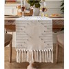 Caflife Boho Table Runner 13 x 108 Inch Long Natural