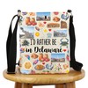 G2TUP Delaware State Gift I'd Rather Be In Delaware Crossbody