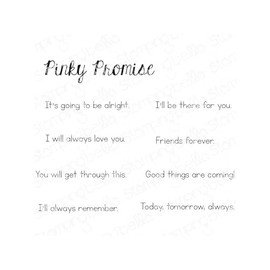 Stamping Bella Cling Stamps-Pinky Promise Sentiment Set EB1235