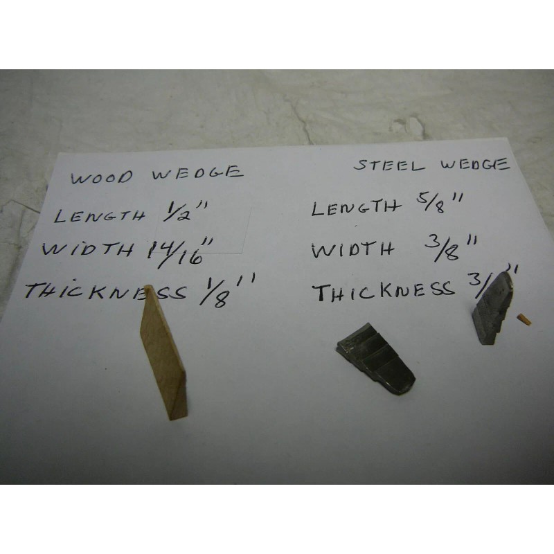 Unbranded Hammer Axe Handle Wood & Steel Wedges NEW