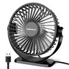 TriPole Small Desk Fan USB Powered Portable Fan 3 Speeds