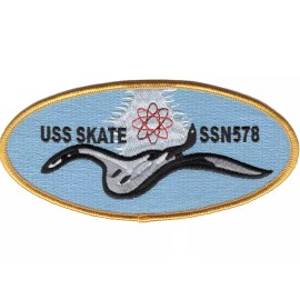 6" USS NAVY SSN-578 SKATE EMBROIDERED PATCH