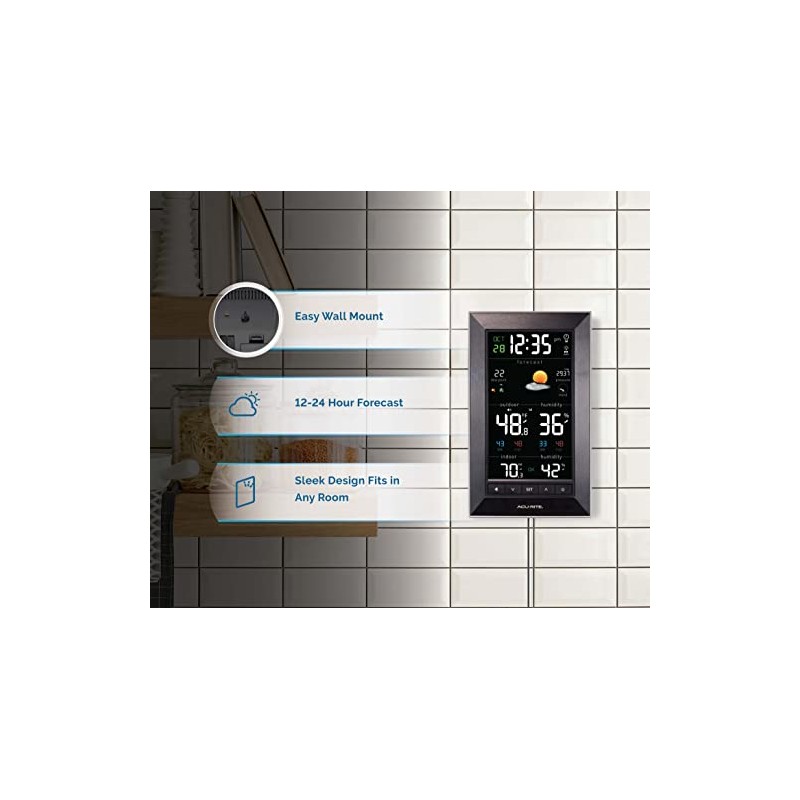 AcuRite Digital Vertical Weather Forecaster, Reverse Color