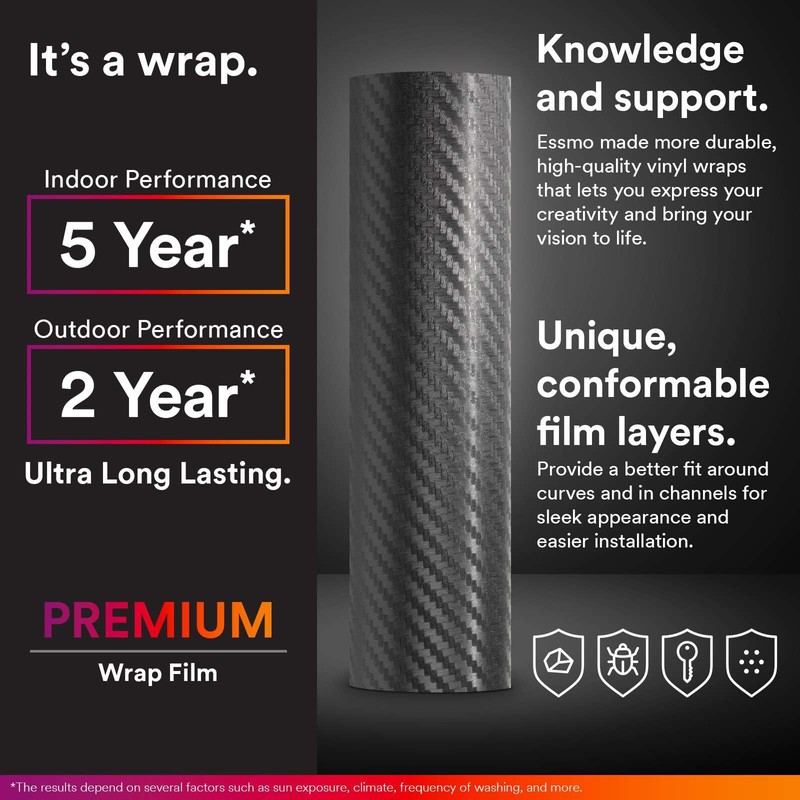 12"x60" (1FTx5FT) Yellow 3D Carbon Fiber Textured Matte Flat Vinyl