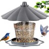 Hanging Bird Feeder with Stand, Weatherproof, Hanging Bird Feeder, High