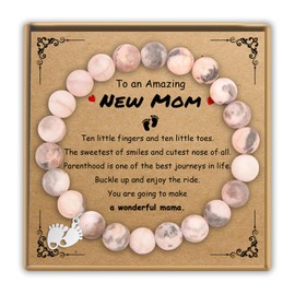 New Mom Gifts as Mom to Be Gifts for Women After Birth, New Mom Bracelet for Mommy to Be, Mama to Be Bracelet as Pregnancy Gifts for First Time Moms, New Mom Jewelry as 1st Mothers Day Gifts Ideas