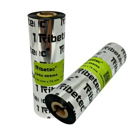 Cinta Ribbon 110x74 Cera Resina para Impresora Etiquetas de Escritorio Zebra, TSC, Honeywell, Sato, etc.