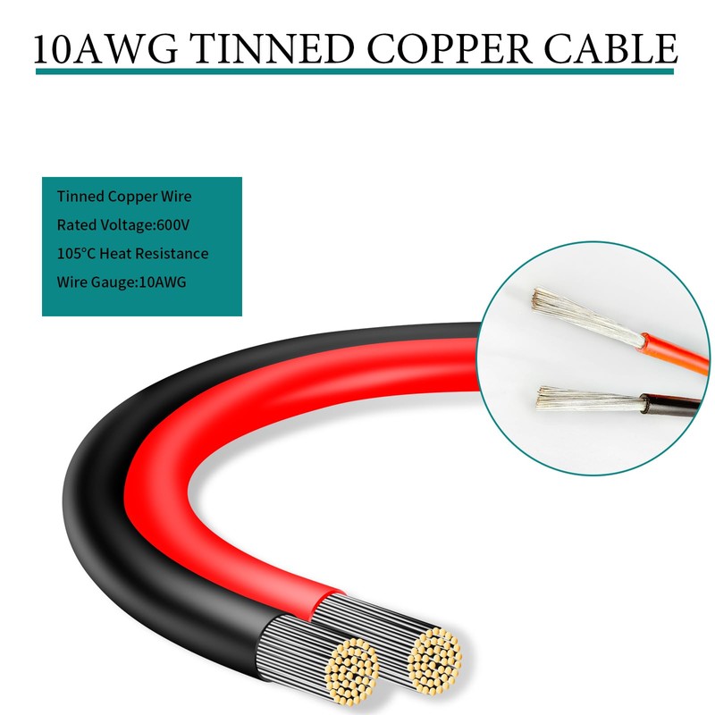 10AWG XT60i to O Ring Terminal Connector Cable – 10FT