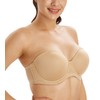 Lemorosy Multiway Contour Strapless Bra Women's Plus Size Full Coverage