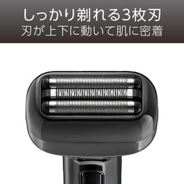 Koizumi KMC-0820/K Men's Shaver, USB Charging/AC Type, 3 Blades, Bath, Handy, Black,